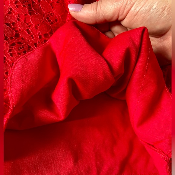 Red Summer Top size Large by Monteau Los Angeles - Picture 5 of 8